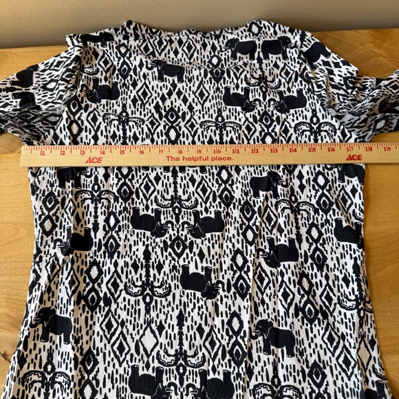 IBKUL TOP ATHLETIC PULL ON ELEPHANT PRINT GOLF OUTDOORS UPF NYLON LONG SLEEVE S - Picture 8 of 11